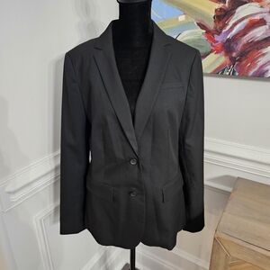 Banana Republic Tailored Black Blazer Sz 4  Blended Fabric